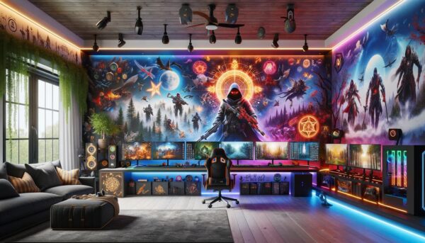 Level Up Your Space: Choosing the Perfect Wallpaper for a Gamer’s Den